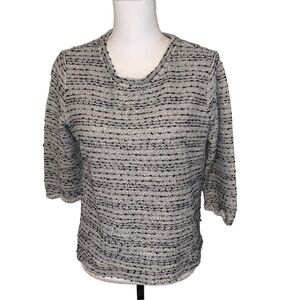 Massini Tweed Knit Top, sz S